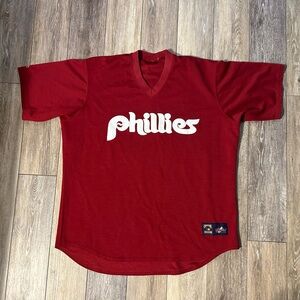 Vintage Philadelphia Phillies Red Jersey Shirt from the 90’s